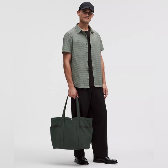 Lululemon Daily Multi-Pocket Tote Bag 20L- Rainforest Green/Black - Picture 1 of 4
